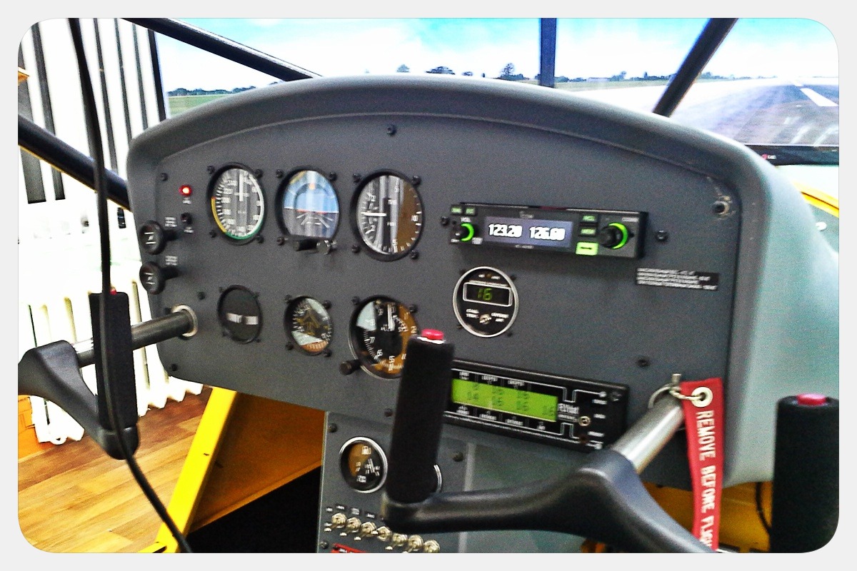 Instrumental panel of A-22 simulator