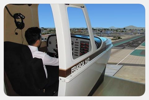 Flight and navigation trainer of Piper PA-34 aircraft